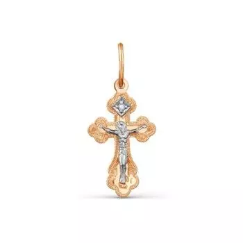 Крестик с бриллиантом Линии Любви