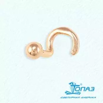 Пирсинг из красного золота Линии Любви