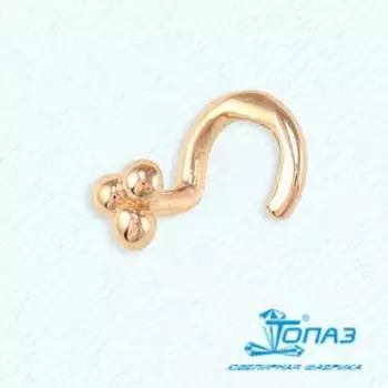 Пирсинг из красного золота Линии Любви