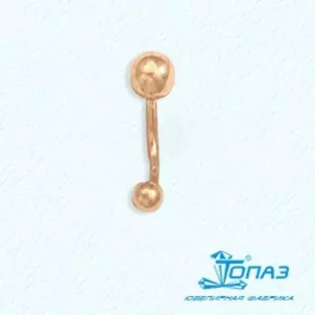 Пирсинг из красного золота Линии Любви