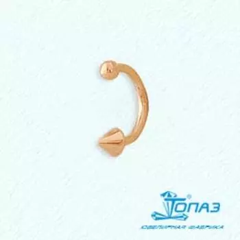 Пирсинг из красного золота Линии Любви