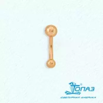 Пирсинг из красного золота Линии Любви