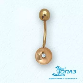 Пирсинг с бриллиантом Линии Любви
