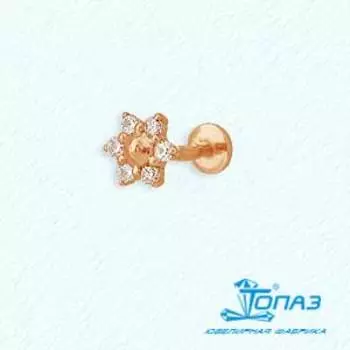 Пирсинг с фианитами Линии Любви