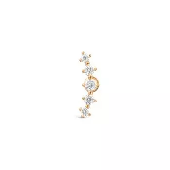 Пирсинг с фианитами Линии Любви