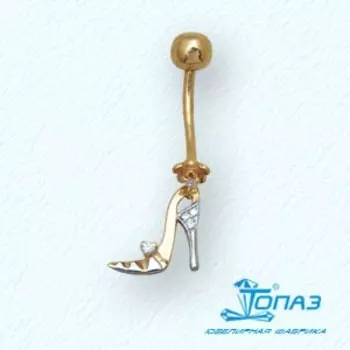 Пирсинг с фианитами Линии Любви