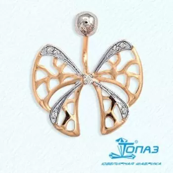 Пирсинг с фианитами Линии Любви