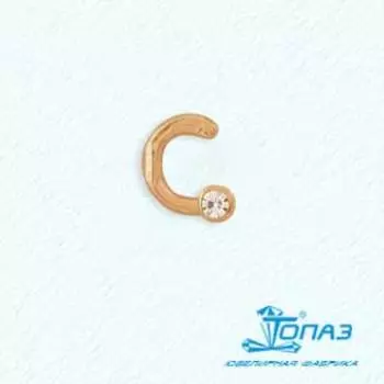 Пирсинг с фианитом Линии Любви