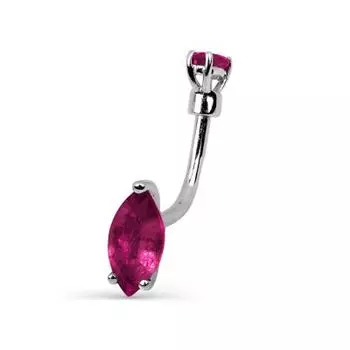Пирсинг с рубинами Линии Любви