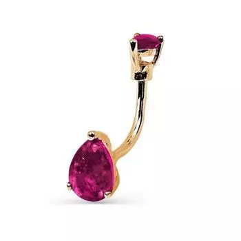 Пирсинг с рубинами Линии Любви