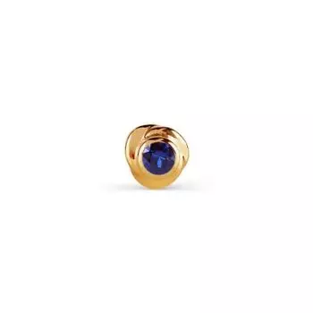 Пирсинг с сапфиром Линии Любви