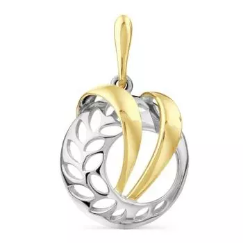 Подвеска из белого золота Линии Любви