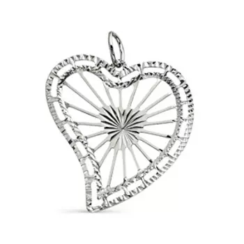 Подвеска из белого золота Линии Любви