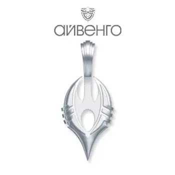 Подвеска из белого золота Линии Любви