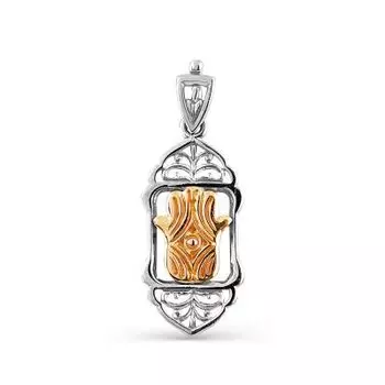 Подвеска из белого золота Линии Любви