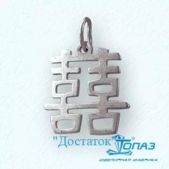 Подвеска из белого золота Линии Любви