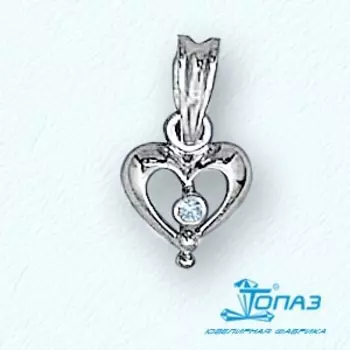 Подвеска из белого золота Линии Любви