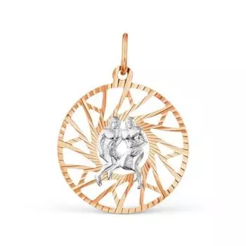 Подвеска из красного золота Линии Любви