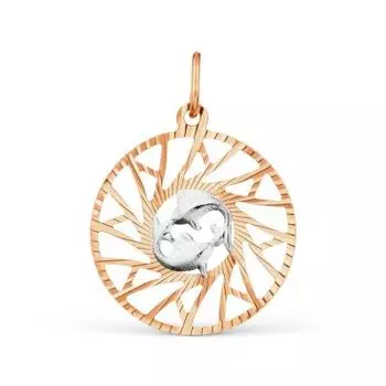 Подвеска из красного золота Линии Любви