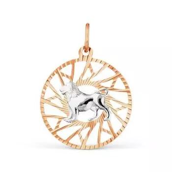 Подвеска из красного золота Линии Любви