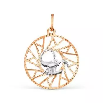 Подвеска из красного золота Линии Любви