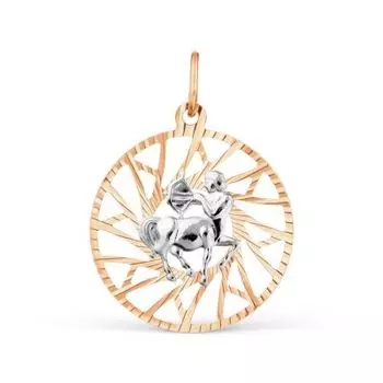 Подвеска из красного золота Линии Любви