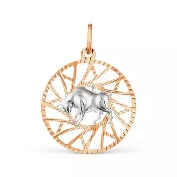 Подвеска из красного золота Линии Любви