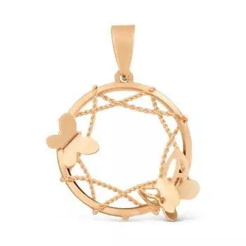 Подвеска из красного золота Линии Любви