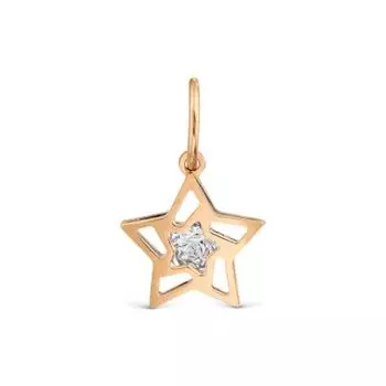 Подвеска из красного золота Линии Любви