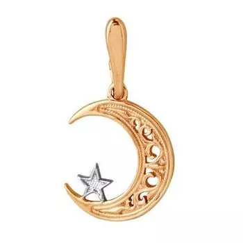 Подвеска из красного золота Линии Любви