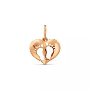 Подвеска из красного золота Линии Любви