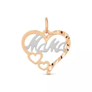 Подвеска из красного золота Линии Любви