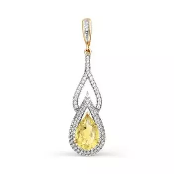 Подвеска из красного золота Линии Любви