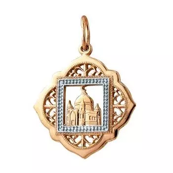 Подвеска из красного золота Линии Любви