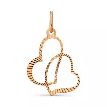 Подвеска из красного золота Линии Любви