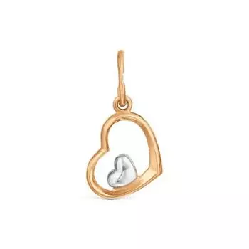 Подвеска из красного золота Линии Любви