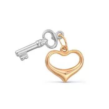 Подвеска из красного золота Линии Любви