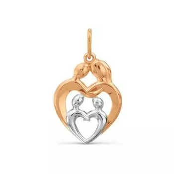 Подвеска из красного золота Линии Любви