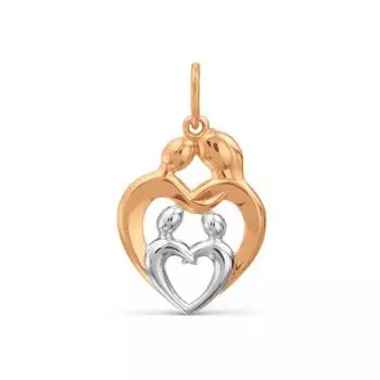 Подвеска из красного золота Линии Любви