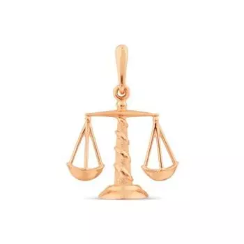 Подвеска из красного золота Линии Любви