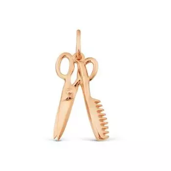 Подвеска из красного золота Линии Любви