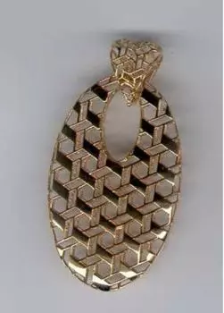 Подвеска из красного золота Линии Любви