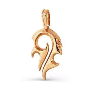 Подвеска из красного золота Линии Любви