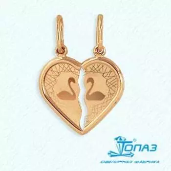 Подвеска из красного золота Линии Любви