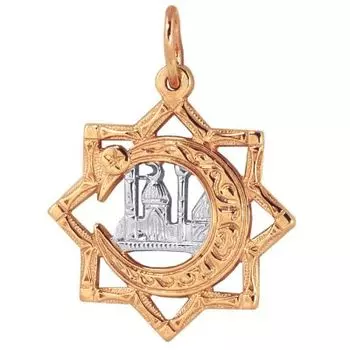 Подвеска из красного золота Линии Любви