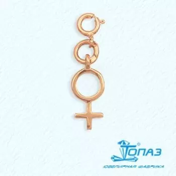 Подвеска из красного золота Линии Любви