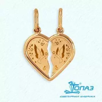 Подвеска из красного золота Линии Любви