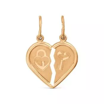 Подвеска из красного золота Линии Любви