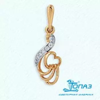 Подвеска из красного золота Линии Любви