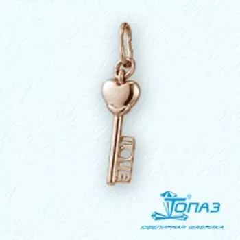 Подвеска из красного золота Линии Любви